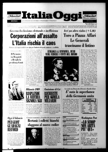 Italia oggi : quotidiano di economia finanza e politica